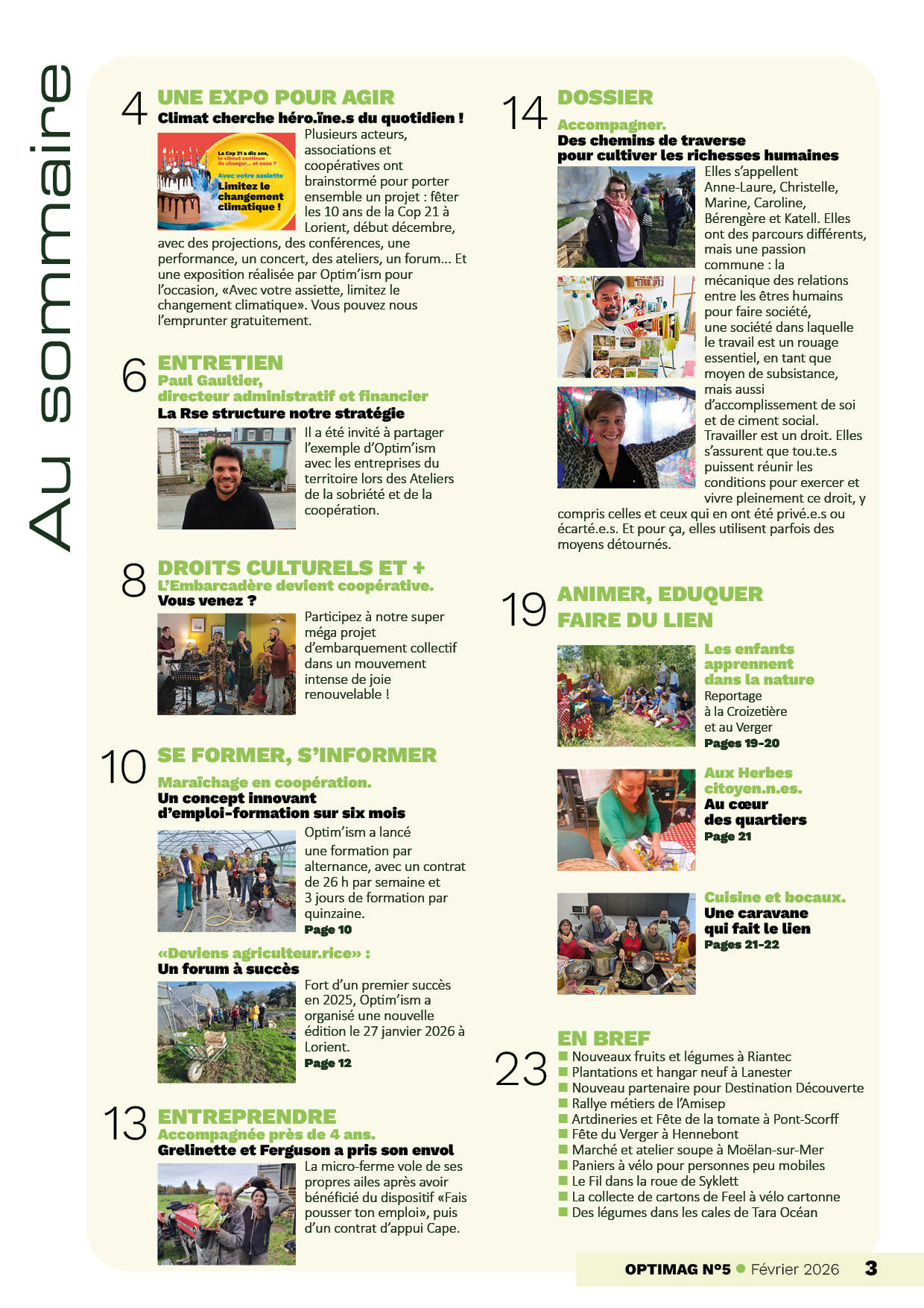 Optimag 2026 sommaire